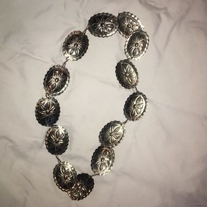 Vintage Silver conchology belt